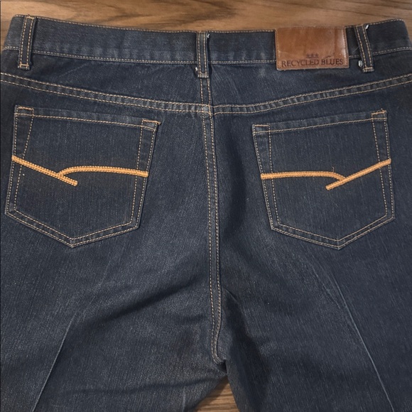 Recycled Blue Mens Slim Fit Denim Jeans - Picture 6 of 9